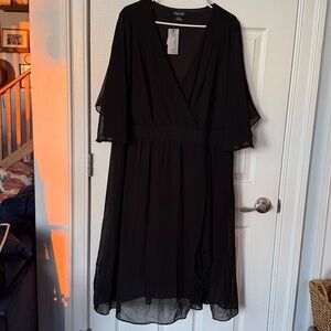 City Chic Charcoal/Black Dress